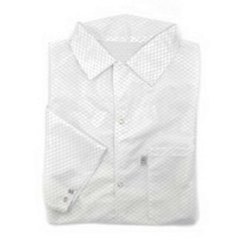 ESD-Safe Lightweight Smock with Snap Cuffs, White, Large